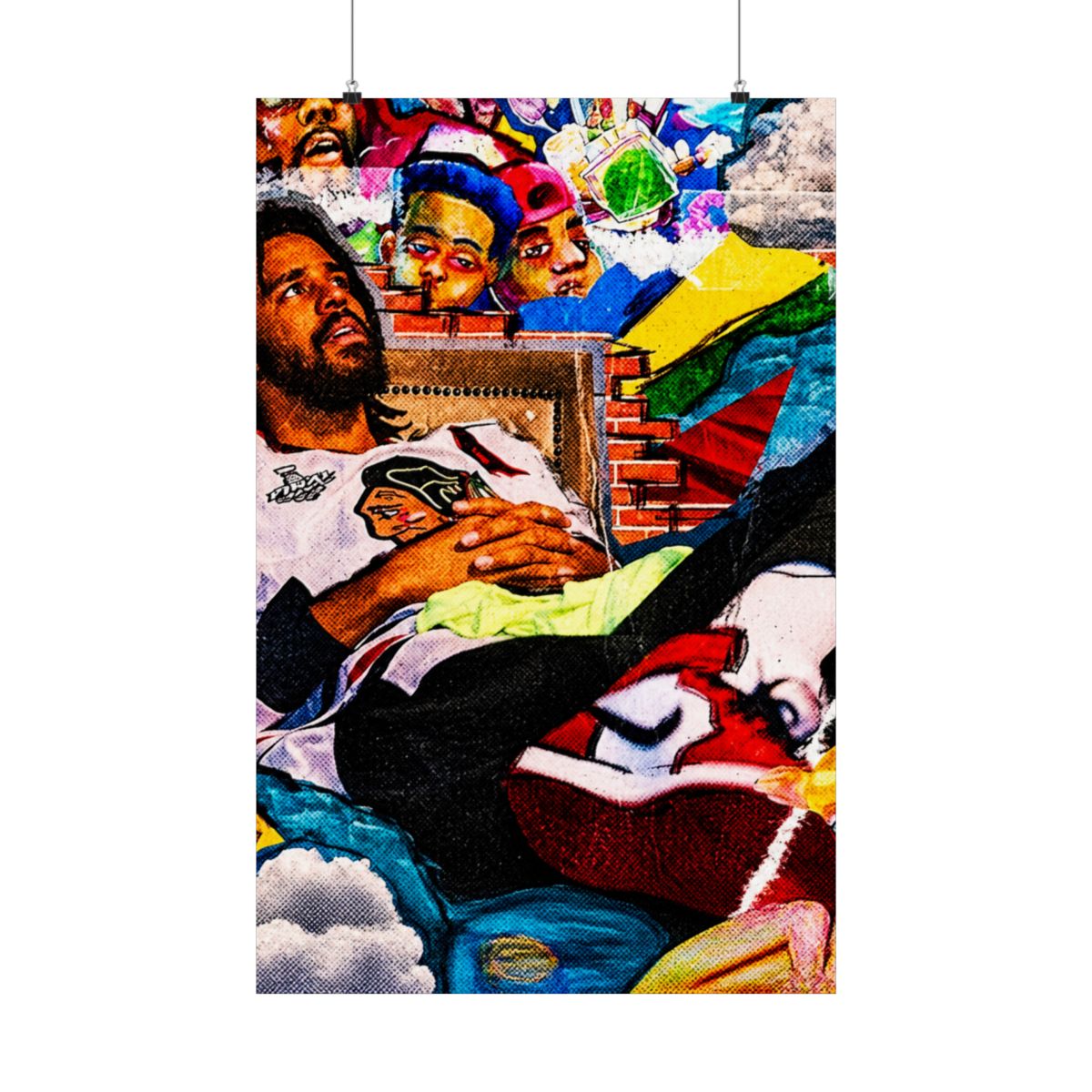 jcole, hiphop, rap, music, dreamville, artist, rapper, love, cole, icon, tribute, portrait, lyricist, poet, wordplay, musician, great, greatest, tyrell | J. Cole - alternate angle 1, merchandise
