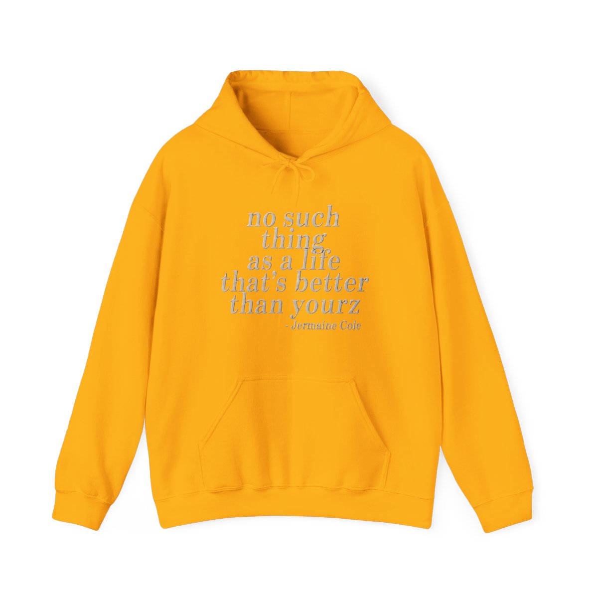 J Cole Tour Merch - Love Yourz Navy Hoodie | J. Cole - alternate angle 2, merchandise